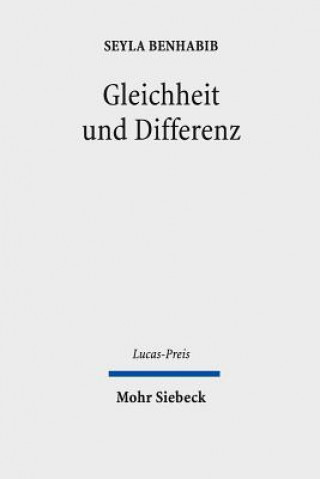 Kniha Gleichheit und Differenz Seyla Benhabib