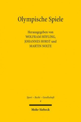 Kniha Olympische Spiele Wolfram Höfling