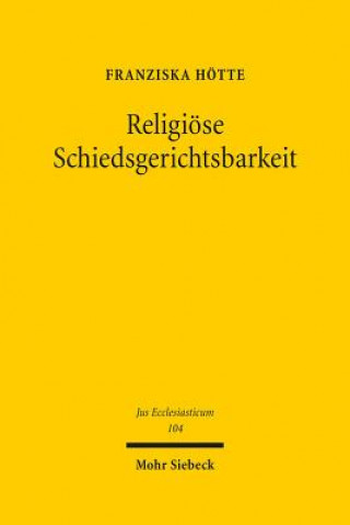 Carte Religioese Schiedsgerichtsbarkeit Franziska Hötte