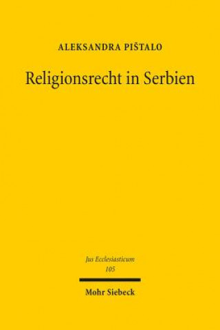 Kniha Religionsrecht in Serbien Aleksandra Pistalo