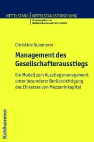 Kniha Management des Gesellschafterausstiegs Christine Summerer
