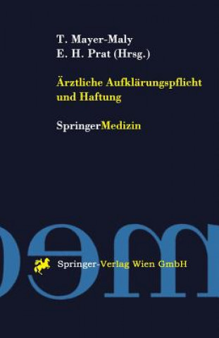 Knjiga rztliche Aufkl rungspflicht Und Haftung Theo Mayer-Maly