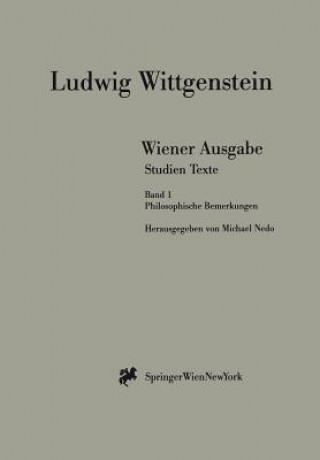 Könyv Wiener Ausgabe Studien Texte Ludwig Wittgenstein