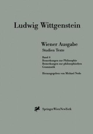 Livre Wiener Ausgabe Studien Texte Ludwig Wittgenstein