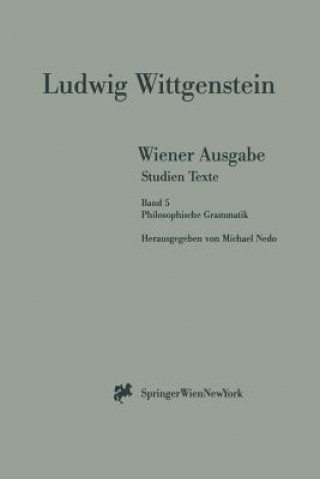 Libro Wiener Ausgabe Studien Texte Ludwig Wittgenstein