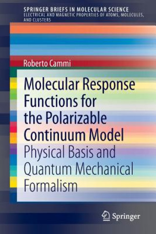 Könyv Molecular Response Functions for the Polarizable Continuum Model Roberto Cammi
