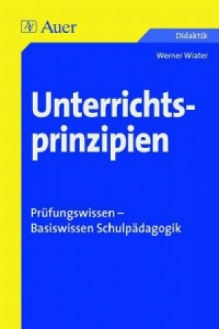Kniha Unterrichtsprinzipien Werner Wiater