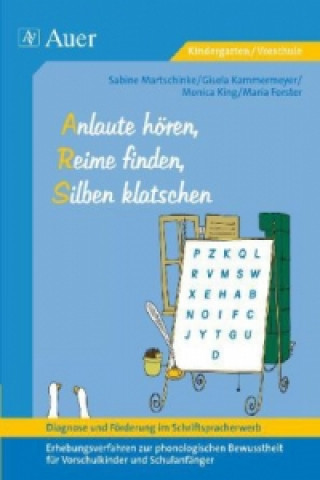 Carte Diagnose und Förderung im Schriftspracherwerb, Anlaute hören, Reime finden, Silben klatschen, m. 1 CD-ROM Sabine Martschinke
