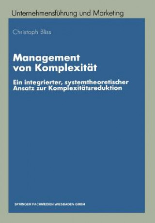 Книга Management Von Komplexit t Christoph Bliss