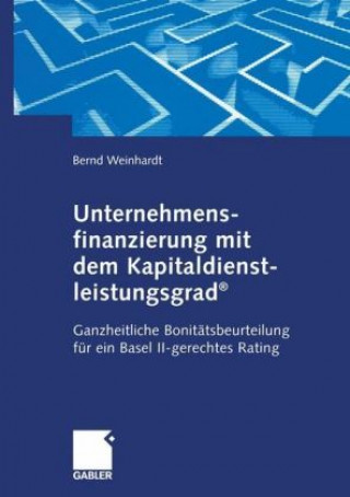 Kniha Bonitätskriterium Kapitaldienstleistungsgrad Bernd Weinhardt