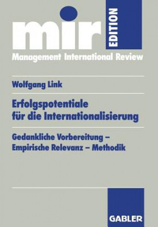 Livre Erfolgspotentiale Fur Die Internationalisierung Wolfgang Link