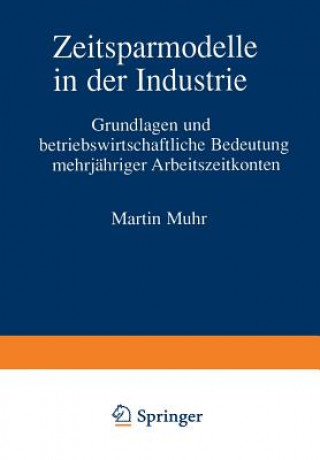 Kniha Zeitsparmodelle in Der Industrie Martin Muhr