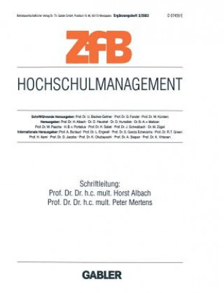 Kniha Hochschulmanagement Horst Albach