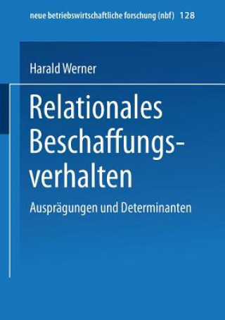 Könyv Relationales Beschaffungsverhalten Harald Werner