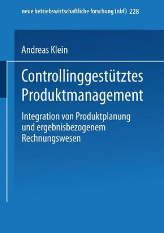 Книга Controllinggest tztes Produktmanagement Andreas Klein
