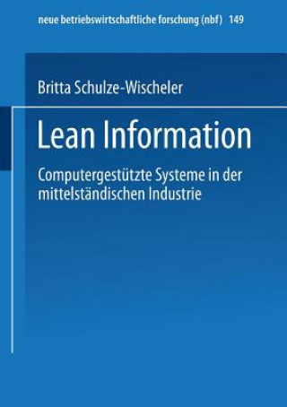 Könyv Lean Information Britta Schulze-Wischeler