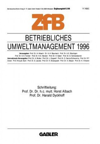 Buch Betriebliches Umweltmanagement 1996 Harald Dyckhoff