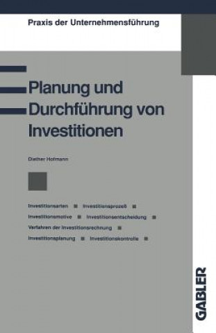 Buch Planung Und Durchfuhrung Von Investitionen Dieter Hofmann