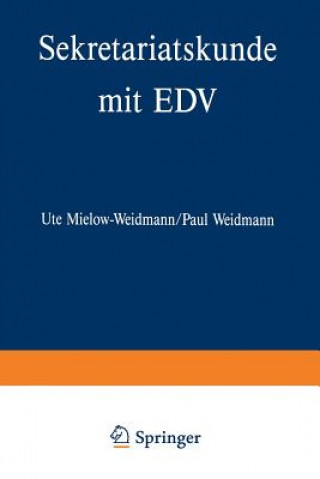 Kniha Sekretariatskunde Mit Edv Ute Mielow-Weidmann