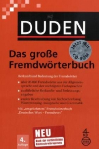 Kniha Duden Das große Fremdwörterbuch, m. CD-ROM 