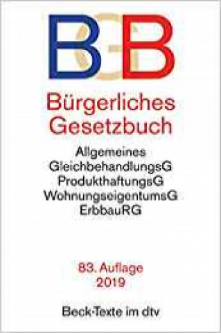 Carte BGB - Burgerliches Gesetzbuch Helmut Köhler