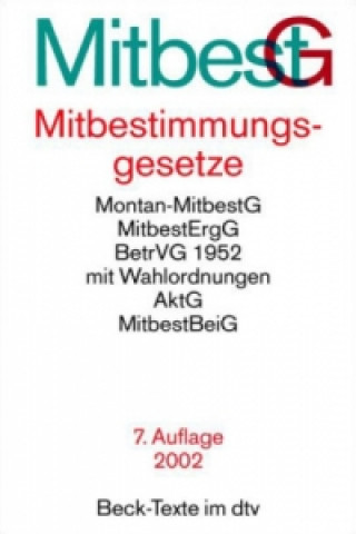 Könyv Mitbestimmungsgesetze (MitbestG) Martin Henssler