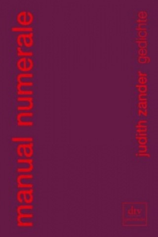 Buch manual numerale Judith Zander