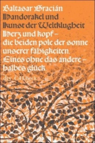 Carte Handorakel und Kunst der Weltklugheit Balthasar Gracian
