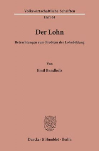 Carte Der Lohn. Emil Bandholz