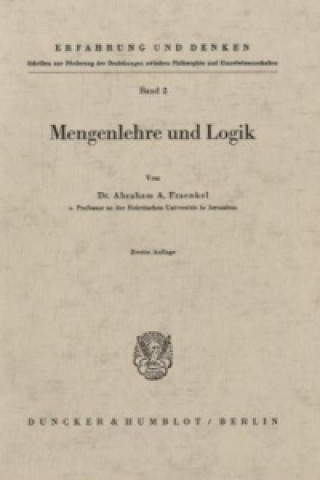 Книга Mengenlehre und Logik. Abraham A. Fraenkel