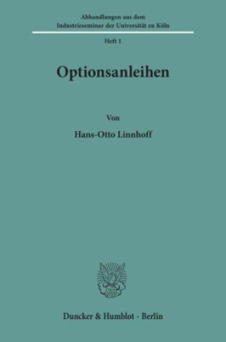 Book Optionsanleihen. Hans-Otto Linnhoff