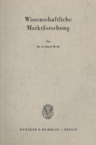 Carte Wissenschaftliche Marktforschung. Gerhard Merk