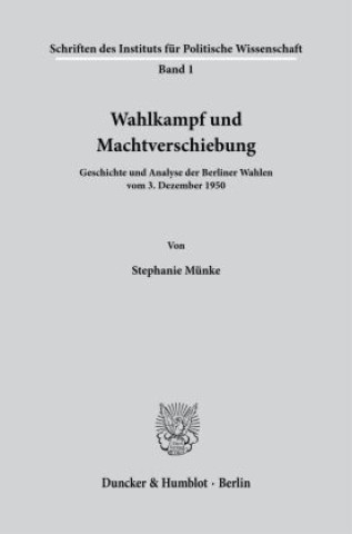 Book Wahlkampf und Machtverschiebung. Stephanie Münke