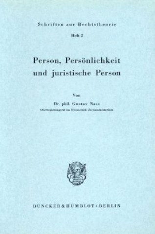 Carte Person, Persönlichkeit und juristische Person. Gustav Nass