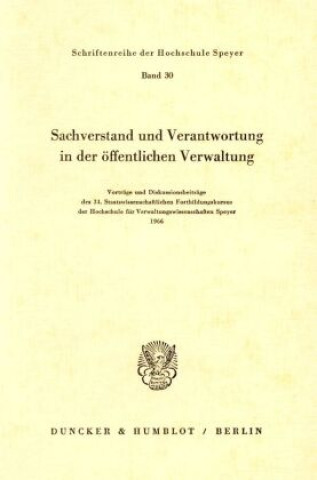 Carte Sachverstand und Verantwortung in der öffentlichen Verwaltung. 