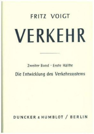 Kniha Verkehr. Fritz Voigt