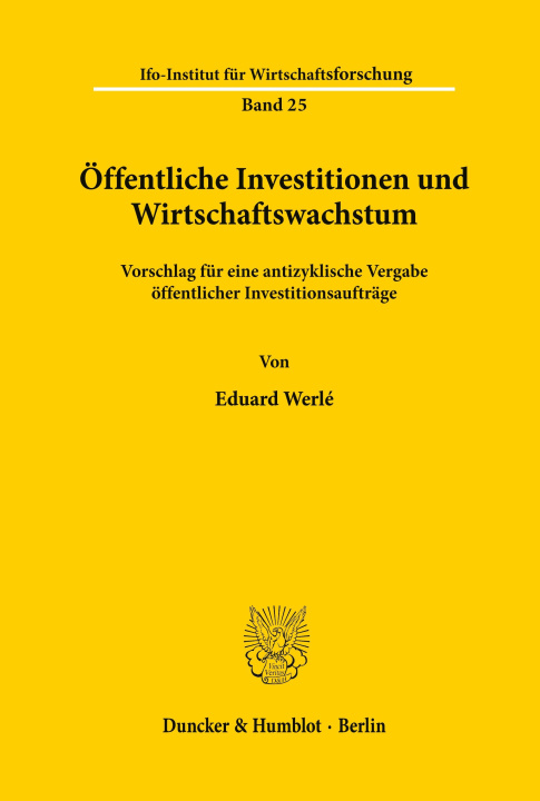 Book Öffentliche Investitionen und Wirtschaftswachstum. Eduard Werlé