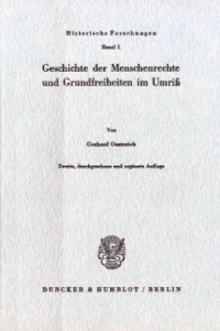 Carte Geschichte der Menschenrechte und Grundfreiheiten im Umriß. Gerhard Oestreich