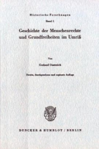 Kniha Geschichte der Menschenrechte und Grundfreiheiten im Umriß. Gerhard Oestreich