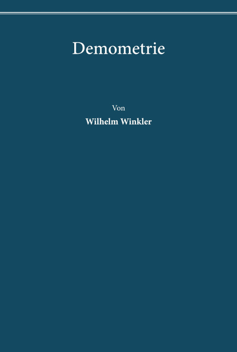 Buch Demometrie. Wilhelm Winkler