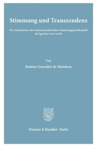 Buch Stimmung und Transzendenz. Ramón Gonzáles de Mendoza