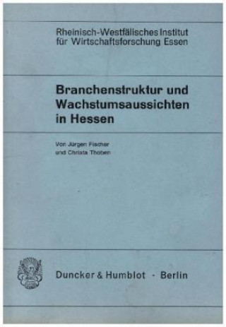 Kniha Branchenstruktur und Wachstumsaussichten in Hessen. Jürgen Fischer