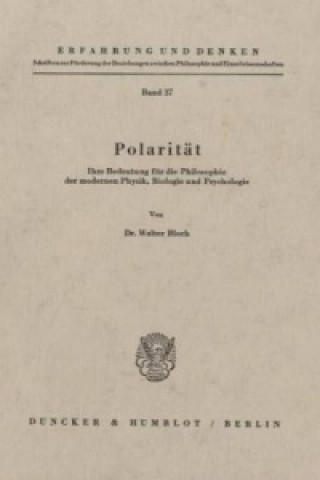 Kniha Polarität. Walter Bloch