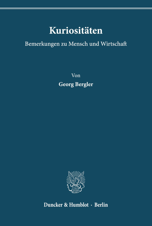 Kniha Kuriositäten. Georg Bergler