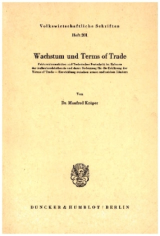 Carte Wachstum und Terms of Trade. Manfred Krüper