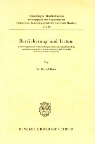 Buch Bereicherung und Irrtum. Harald Koch