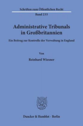 Carte Administrative Tribunals in Großbritannien. Reinhard Wiesner