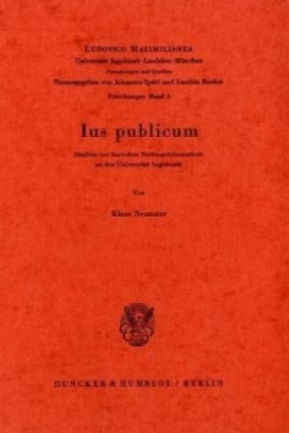 Książka Ius publicum. Klaus Neumaier