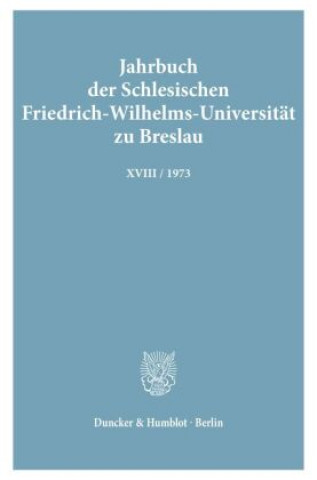 Livre Jahrbuch der Schlesischen Friedrich-Wilhelms-Universität zu Breslau. 