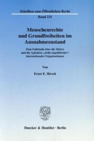 Книга Menschenrechte und Grundfreiheiten im Ausnahmezustand. Ernst E. Hirsch